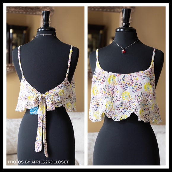 FREE PEOPLE CAMI CROP TOP A3C - Picture 2 of 8